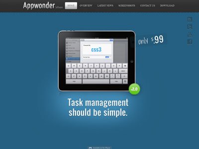 Appwonder Joomla iPhone Android Template