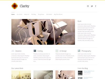 Clarity Wordpress Minimal Portfolio Theme
