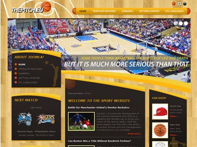 DJ Sport01 Joomla Basketball Template