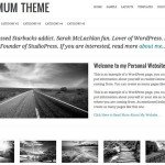 Minimum Wordpress Personal Website Theme