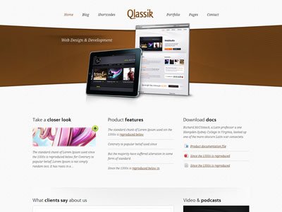 Qlassik Wordpress Web Portfolio Theme
