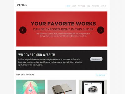 Vimes Wordpress Photography Theme