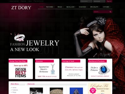 ZT Dory Joomla Online Jewelry Template