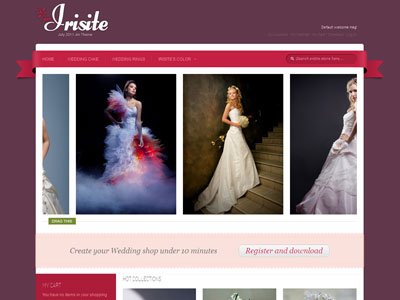 JM Irisite Magento Wedding Shop Theme
