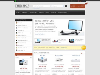 IT TheShop Joomla eCommerce Template