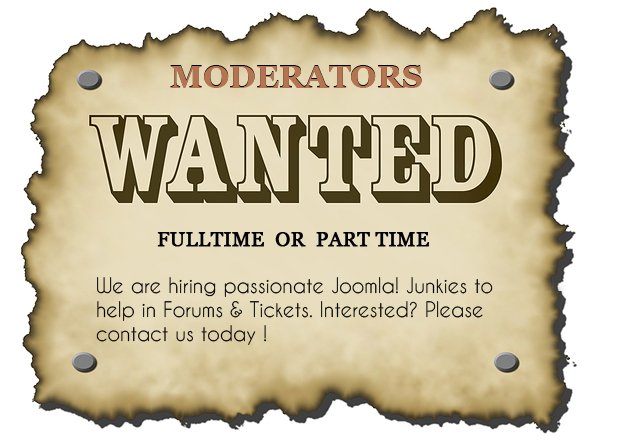 Joomla Moderators Jobs