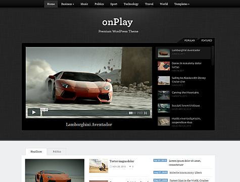 onPlay Wordpress Advanced Magazine Theme