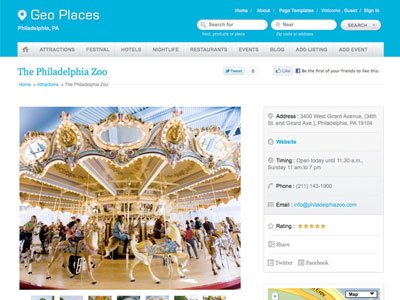 Geo Places v4 Wordpress City Portal Theme