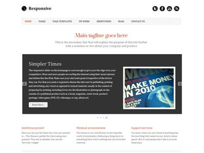 Responsive Wordpress Photographer Theme