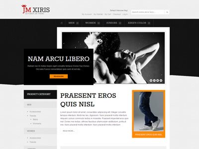 JM Xiris Magento Apparel Store Theme