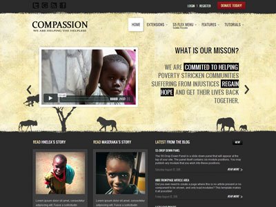 Compassion Joomla Non-Profit Template