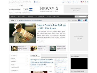 IT Newsy 3 Joomla Magazine Template