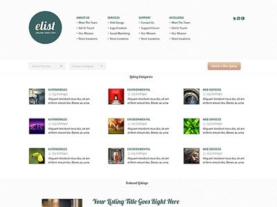 eList Wordpress Directory Theme