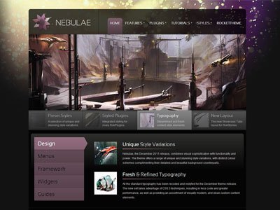 Nebulae WordPress Gaming Theme