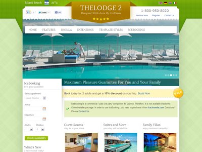 IT TheLodge 2 Joomla Hotel Template