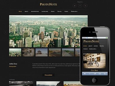 PhotoNote Wordpress Photography Theme