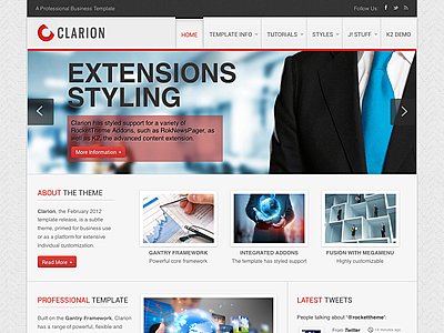 Clarion Joomla Professional Business Template