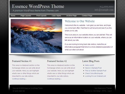 Essence Wordpress Blog Theme