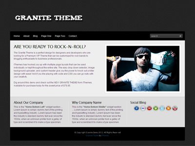 Granite WordPress Blogging Theme