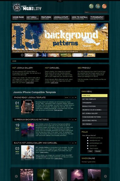 HOT Mobility Joomla iPhone Template