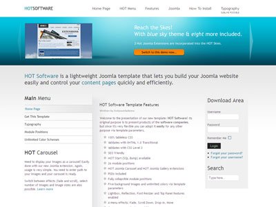 HOT Software Joomla Template