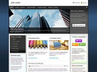 JSN Epic Joomla Professional Corporate Template