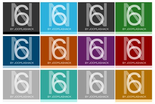N6 Joomla Template 12 Colors