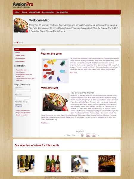 AvalonPro Joomla 2.5 Template