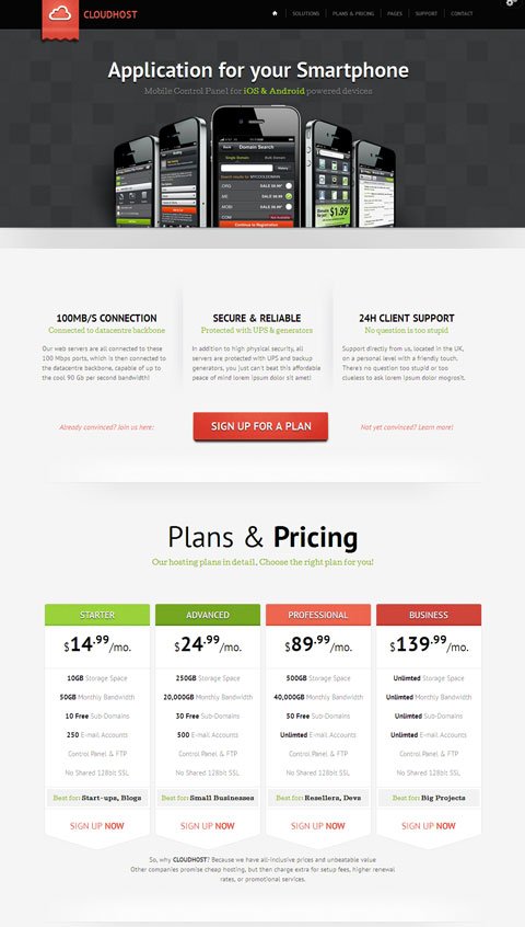 CloudHost Responsive WordPress Web Hosting Theme