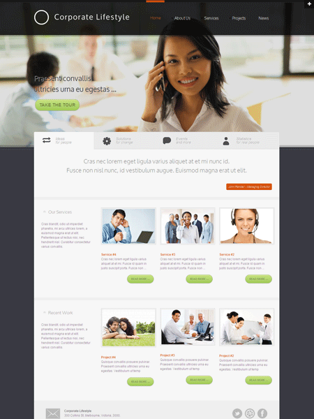 Corporate Lifestyle Responsive Joomla Template