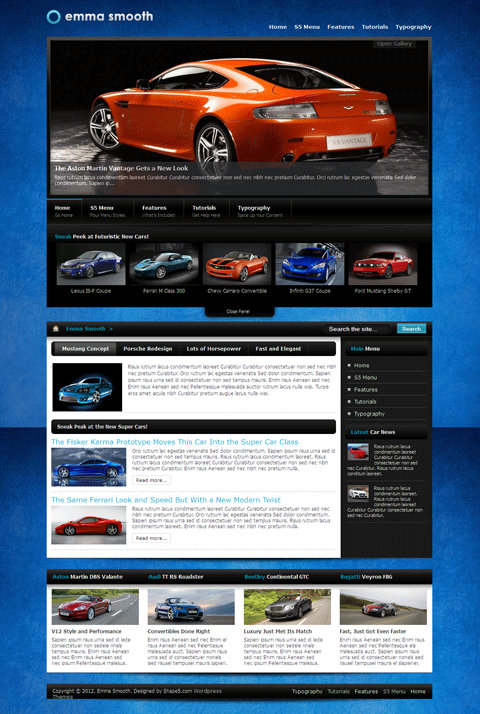 Emma Smooth WordPress Car Dealer Theme