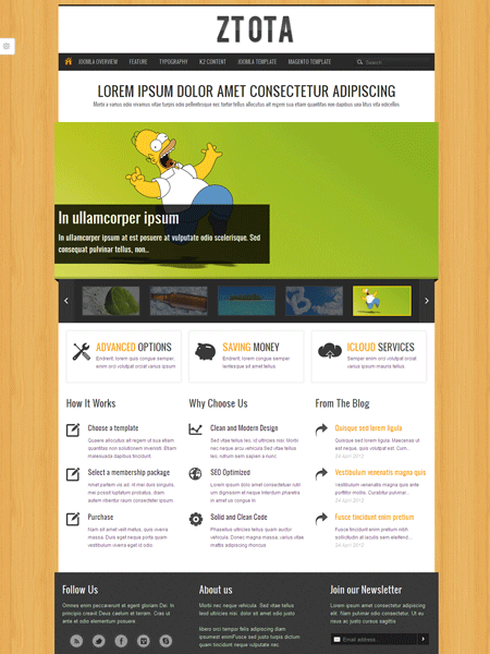 ZT Ota Joomla Responsive Corporate Template