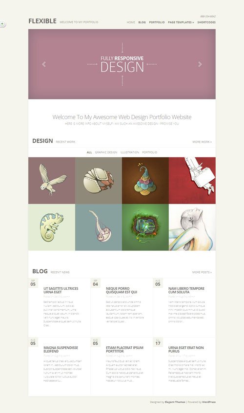 Flexible WordPress Ajax Portfolio Theme