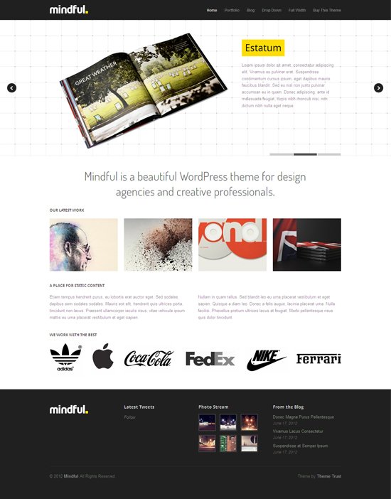Mindful WordPress Web Design Theme