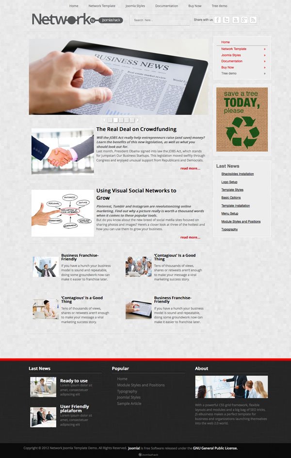 Network Joomla Business Template