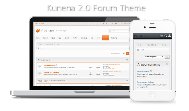 Responsive Kunena 2.0 Forum Theme