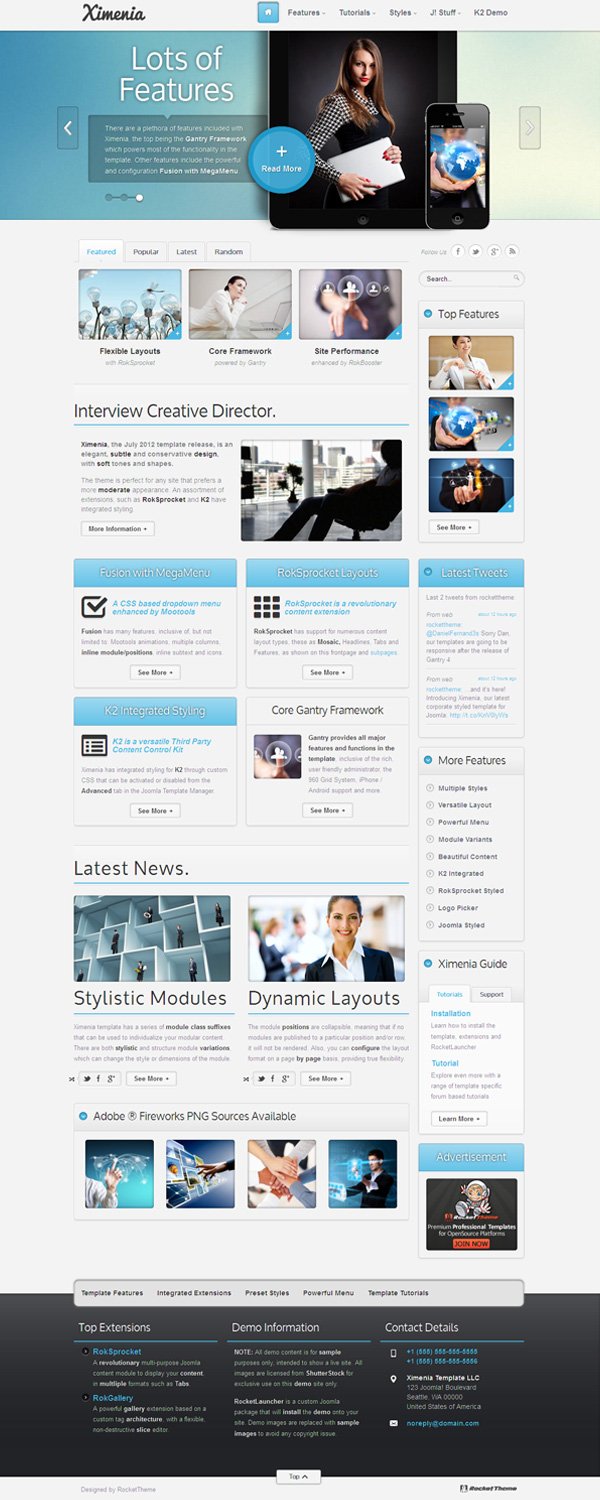 Ximenia Responsive Joomla Corporate Template