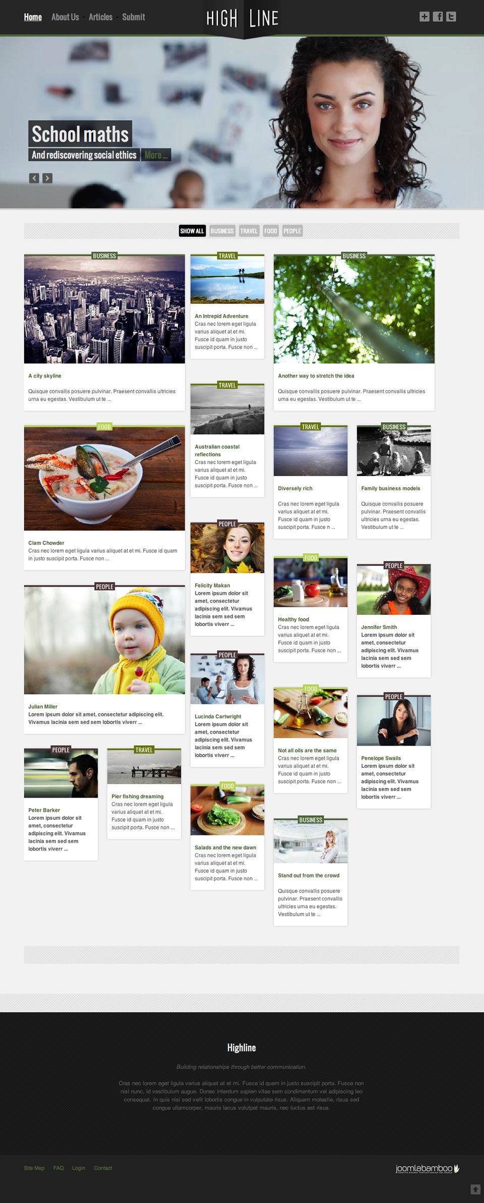 Highline Responsive Joomla Template