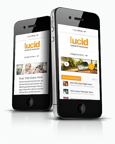 Lucid Mobile WordPress Magazine Style Theme