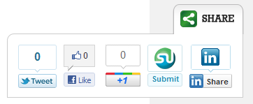 WP Slick Social Share Buttons