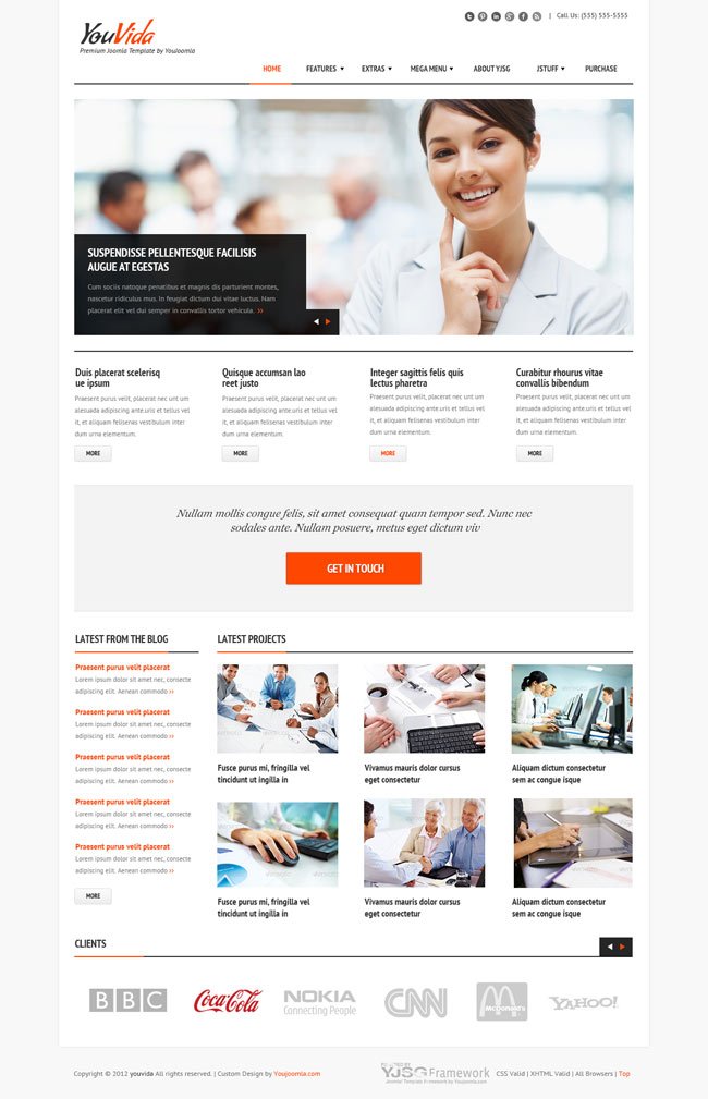 YouVida Responsive Joomla Business Template