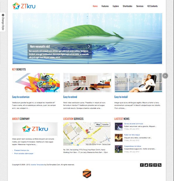 ZT Kru Responsive Joomla Template