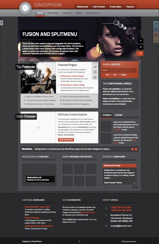 Ionosphere WordPress iPhone Theme