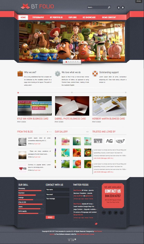 BT Folio Joomla Templates