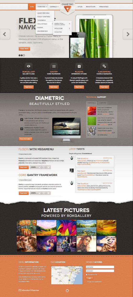 Diametric WordPress Web Designer Theme