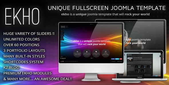 EKHO Fullscreen Joomla 2.5 Template