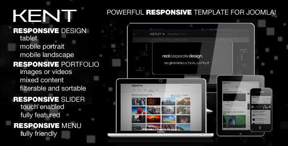 Kent Responsive Joomla 3.0 Template