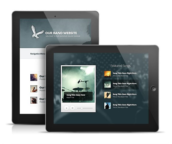 Harmony Band WP iPad or Android Theme