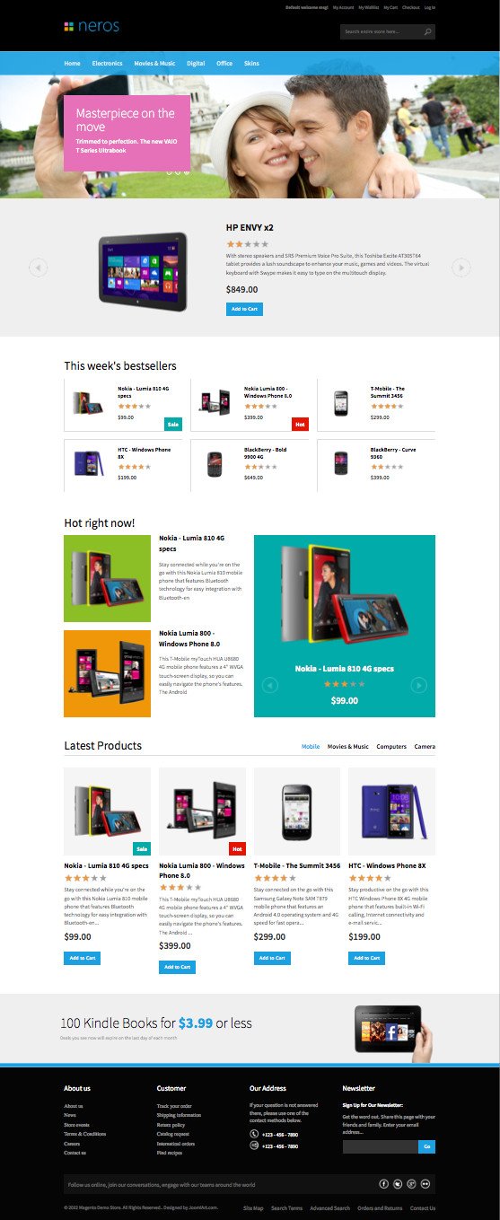 JM Neros Responsive Magento Theme