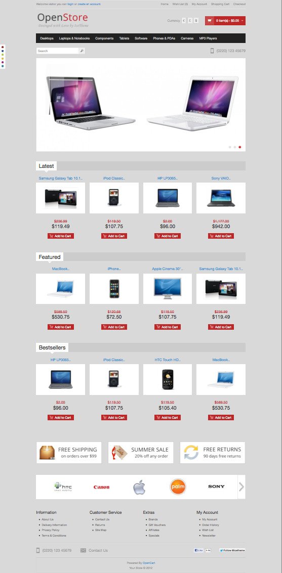 OpenStore Free OpenCart Theme